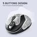 Perixx PERIMICE-721 IB wireless Ergonomic Mouse black/silver, USB