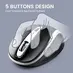 Perixx PERIMICE-721 WB wireless Ergonomic Mouse black/white, USB