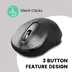 Perixx PERIMICE-722B wireless Optical Mouse black, USB
