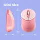 Perixx PERIMICE-802 mini Bluetooth mouse Pink/Rosa, Bluetooth