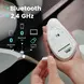 Perixx PERIMICE-813, white, vertical, right hander, USB/Bluetooth