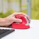 R-Go HE Sports Mouse vertical mouse red, medium, left hander, Bluetooth