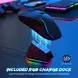 RisoPhy Tri-Mode Gaming Mouse with RGB magnetic Charging Dock, black, USB/Bluetooth
