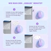 Seenda rechargeable wireless RGB Mouse with Jiggler function, purple, USB