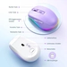 Seenda rechargeable wireless RGB Mouse with Jiggler function, purple, USB
