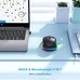 Seenda rechargeable wireless RGB Mouse with Jiggler function, black, USB