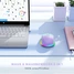Seenda rechargeable wireless RGB Mouse with Jiggler function, light green/purple, USB