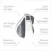 Swiftpoint PadPoint Premium wireless iPad Mouse white/grey, USB/Bluetooth