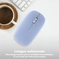 T'nB iclick color DUAL CONNECT Mouse blue, USB/Bluetooth