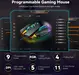 TeckNet wired RGB Gaming Mouse 16000DPI black, USB