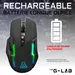The G-Lab Kult Caesium wireless Gaming Mouse, black, USB