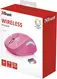 Trust Yvi FX wireless Mouse pink, USB