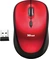Trust Yvo wireless Mouse set with reversible cover for 15.6" laptops, red, USB