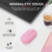 Trust puck wireless Mouse pink, USB/Bluetooth
