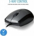 V7 Full Size Optical Mouse silver, USB