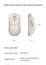 Xiaomi wireless Mouse 3, white/yellow, USB/Bluetooth