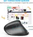 iClever WM-101 Ergonomic wireless vertical Mouse black, USB