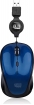 Adesso iMouse S8L Illuminated Retractable mini Mouse blue, USB