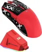 Attack Shark X11 wireless Gaming Mouse red, incl. Grip Ta...