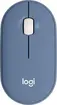 Logitech M350 Pebble wireless Mouse blueberry, USB/Blueto...