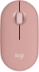 Logitech M350s Pebble Mouse 2 pink, Logi Bolt, USB/Bluetooth