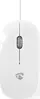 Nedis wired Optical Mouse, white, USB