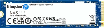 Kingston NV3 NVMe PCIe 4.0 SSD 4TB, M.2 2280 / M-Key / PCIe 4.0 x4