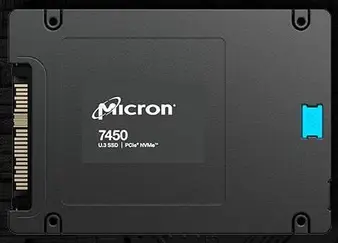 Micron 7450 PRO - 1DWPD Read Intensive 7.68TB, 512B, 2.5" / U.3 / PCIe 4.0 x4