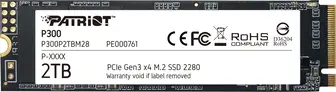 Patriot P300 2TB, M.2 2280 / M-Key / PCIe 3.0 x4