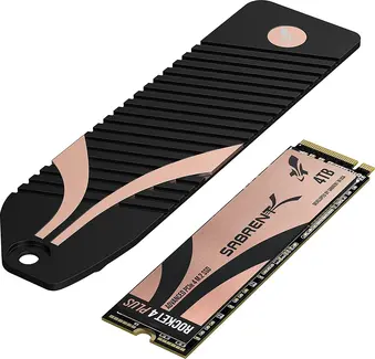 Sabrent Rocket 4 Plus 4TB, M.2 2280 / M-Key / PCIe 4.0 x4, с радиатором