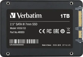Verbatim Vi550 S3 SSD 1TB, 2.5" / SATA 6Gb/s