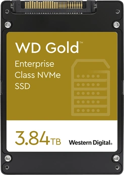 Western Digital Gold Enterprise Class NVMe SSD - 0.8DWPD 3.84TB, SE, 2.5" / U.2 / PCIe 3.1 x4