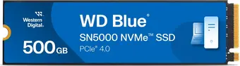 Western Digital WD Blue SN5000 NVMe SSD 500GB, M.2 2280 / M-Key / PCIe 4.0 x4