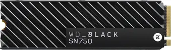 Western Digital WD_BLACK SN750 NVMe SSD 500GB, M.2 2280 / M-Key / PCIe 3.0 x4, с радиатором, retail