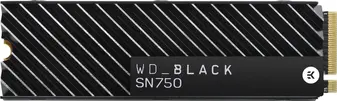 Western Digital WD_BLACK SN750 NVMe SSD 2TB, M.2 2280 / M-Key / PCIe 3.0 x4, с радиатором