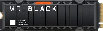 Western Digital WD_BLACK SN850X NVMe SSD 1TB, M.2 2280 / M-Key / PCIe 4.0 x4, с радиатором