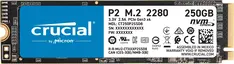 Crucial P2 SSD 250GB, M.2 2280 / M-Key / PCIe 3.0 x4