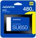 ADATA Ultimate SU650 480GB, 2.5" / SATA 6Gb/s