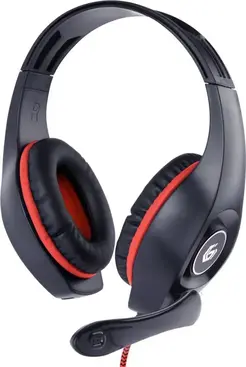 Gembird Gaming headset with volume control red