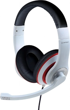 Gembird MHS-03 white/red/black