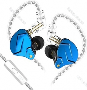 KZ ZSN Pro X with microphone blue