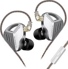 KZ ZVX with microphone silver
