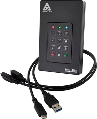Apricorn Aegis Fortress L3, 2TB, USB 3.0 Micro-B