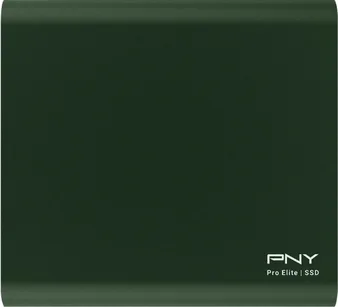 PNY Pro Elite Portable SSD, Dark Green, 250GB, USB-C 3.1