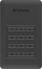 Verbatim Store 'n' Go Secure Portable HDD, 1TB, USB-C 3.0