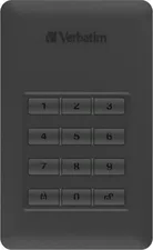 Verbatim Store 'n' Go Secure Portable HDD, 2TB, USB-C 3.0