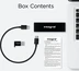 Integral SlimXpress Portable SSD, 1TB, USB-C 3.1