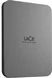 LaCie Mobile Drive Secure, Space Gray, 2TB, USB-C 3.0