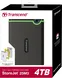 Transcend StoreJet 25M3 Slim, Iron Gray, 4TB, USB 3.0 Micro-B