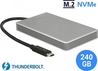 DeLOCK External Portable M.2 PCIe NVMe SSD, 240GB, Thunde...
